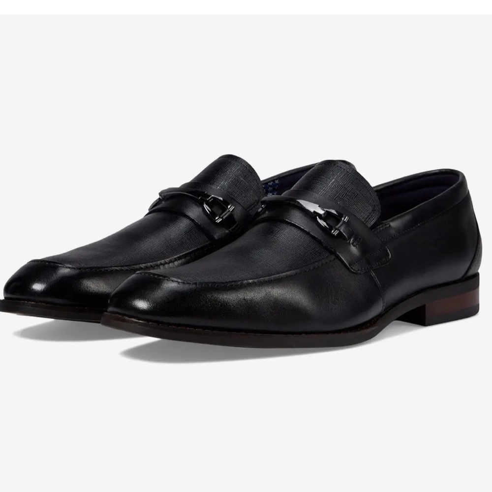 Stacy Adams Black Kaylor Penny Slip On Loafer 10 1/2 EUC 10.5